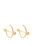 Matchesfashion.com Jw Anderson - Disc Hoop Earrings - Womens - Gold