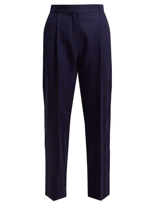 Matchesfashion.com See By Chlo - Smoking Straight Leg Trousers - Womens - Navy