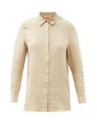 Matchesfashion.com Le Sirenuse, Positano - Sparrow Linen Shirt - Womens - Beige