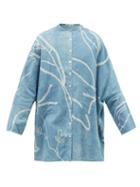 11.11 / Eleven Eleven - Bandhani-dye Organic-cotton Shirt - Mens - Indigo