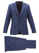 Matchesfashion.com Paul Smith - Soho Fit Single Breasted Virgin Wool Suit - Mens - Blue
