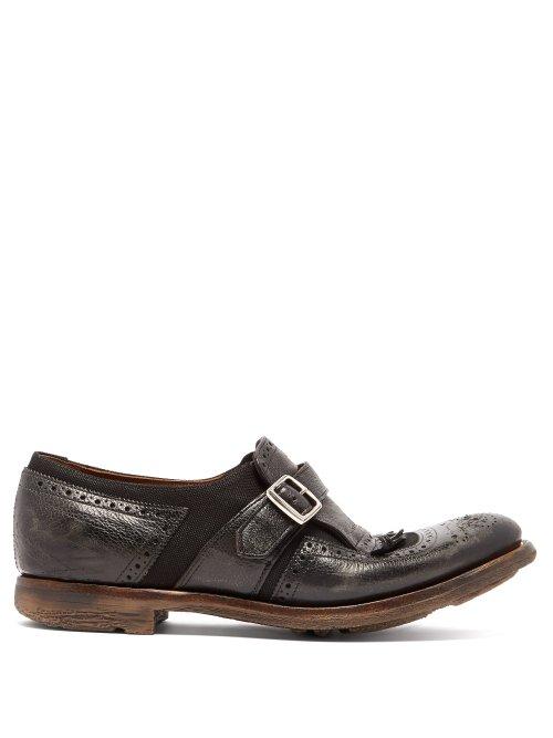 Matchesfashion.com Church's - Shanghai Buckled Leather Brogues - Womens - Black