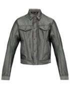 Matchesfashion.com Gmbh - Zip Through Denim Jacket - Mens - Silver