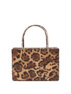 Matchesfashion.com Amina Muaddi - Amini Gilda Leopard-print Satin Box Bag - Womens - Leopard