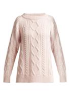 Matchesfashion.com Queene And Belle - Clara Cashmere Sweater - Womens - Light Pink