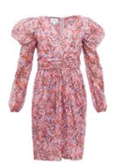 Matchesfashion.com Giambattista Valli - Floral Print Silk Georgette Dress - Womens - Pink Multi