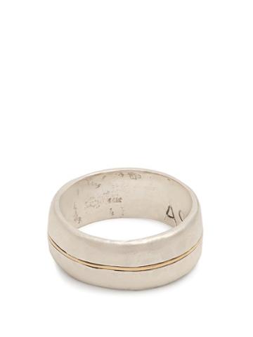 Matchesfashion.com Aris Schwabe - Silver N' Gold Sterling Silver Ring - Mens - Silver Multi