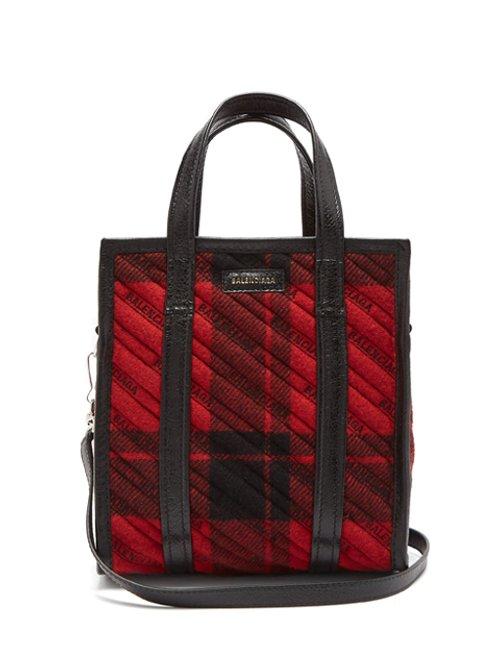 Matchesfashion.com Balenciaga - Bazar Shopper Xs - Womens - Black Red