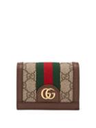 Matchesfashion.com Gucci - Ophidia Gg Supreme Leather Wallet - Womens - Brown Multi