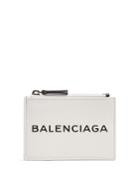 Balenciaga Logo-embossed Leather Cardholder