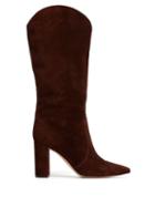 Matchesfashion.com Gianvito Rossi - Slouchy 85 Suede Boots - Womens - Dark Brown