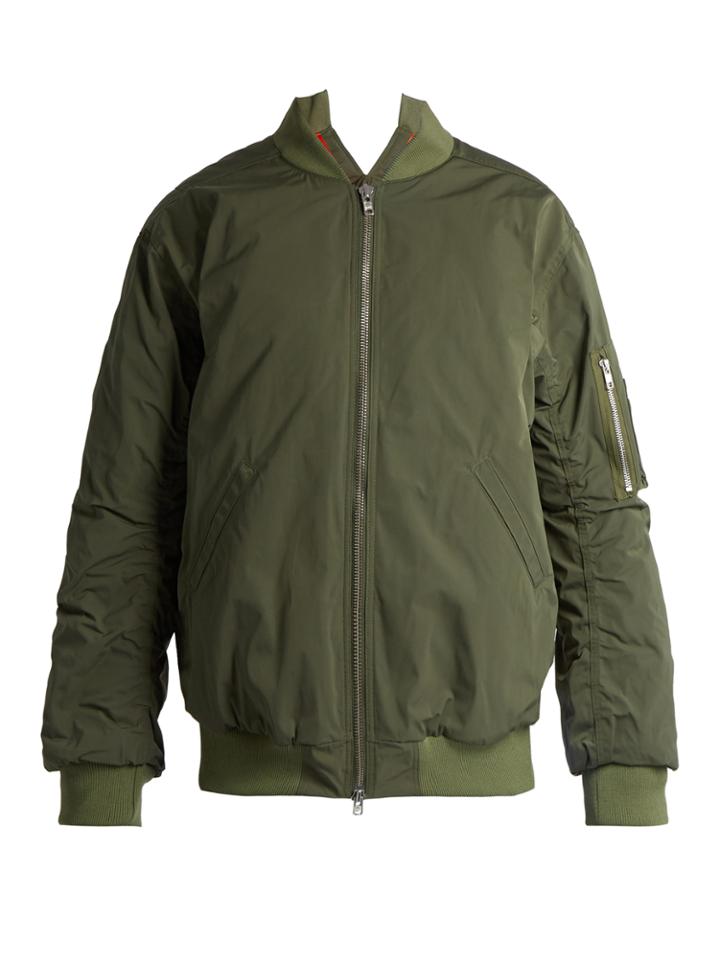 Martine Rose Ruched Shell Bomber Jacket