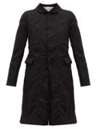 Matchesfashion.com Comme Des Garons Comme Des Garons - Single-breasted Crinkled-crepe Coat - Womens - Black