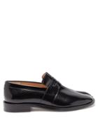 Matchesfashion.com Maison Margiela - Tabi Split Toe Leather Loafers - Womens - Black