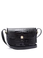 Matchesfashion.com Hillier Bartley - Crocodile-effect Leather Shoulder Bag - Womens - Black