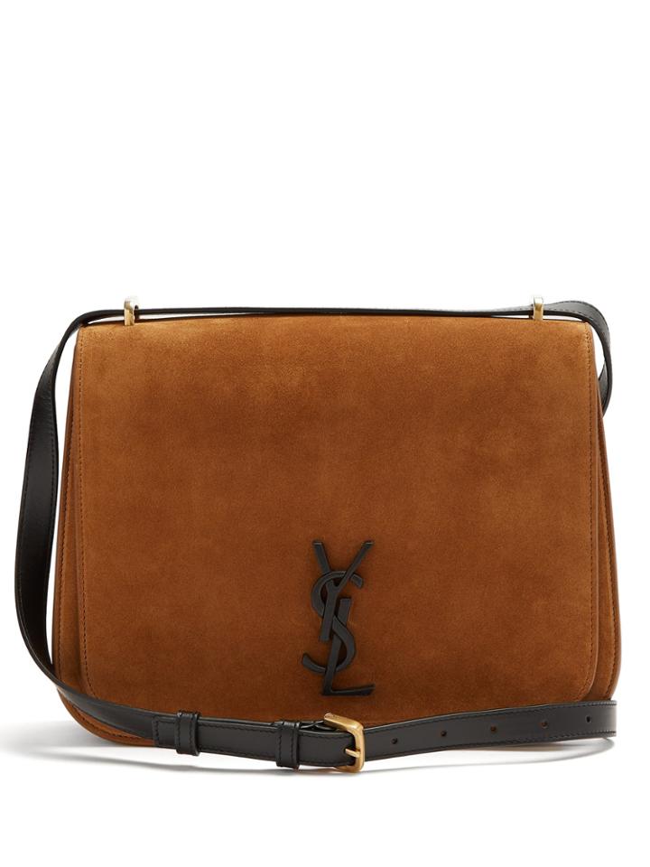 Saint Laurent Spontini Medium Suede Bag