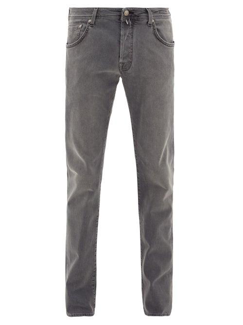 Matchesfashion.com Jacob Cohn - Mid-rise Slim-leg Jeans - Mens - Grey