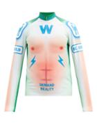 Matchesfashion.com Walter Van Beirendonck - Awake A New World Jersey Track Top - Mens - Green Multi