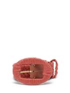 Matchesfashion.com Altuzarra - Braided-raffia Belt - Womens - Red