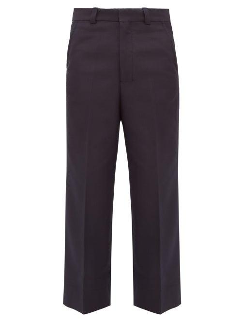 Matchesfashion.com Jacquemus - Camille Twill Wide Leg Trousers - Mens - Navy