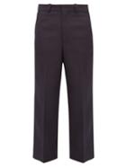 Matchesfashion.com Jacquemus - Camille Twill Wide Leg Trousers - Mens - Navy