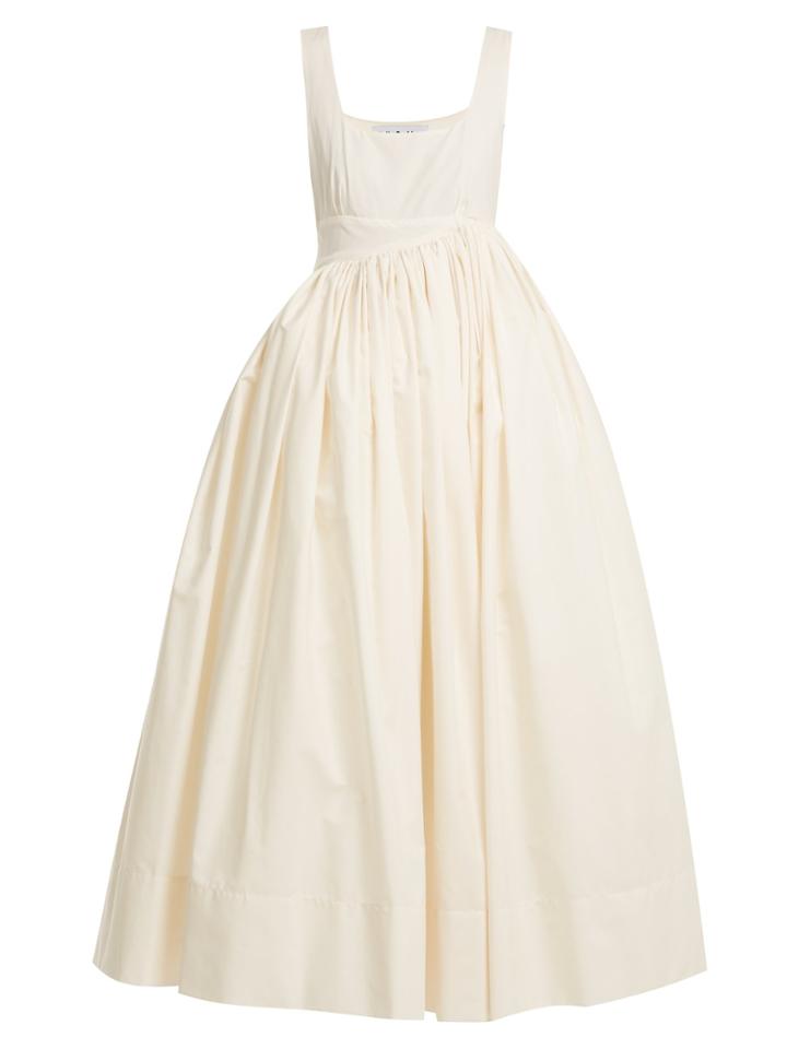 Molly Goddard Dorcas Gathered Cotton-poplin Dress