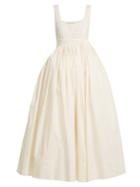 Molly Goddard Dorcas Gathered Cotton-poplin Dress