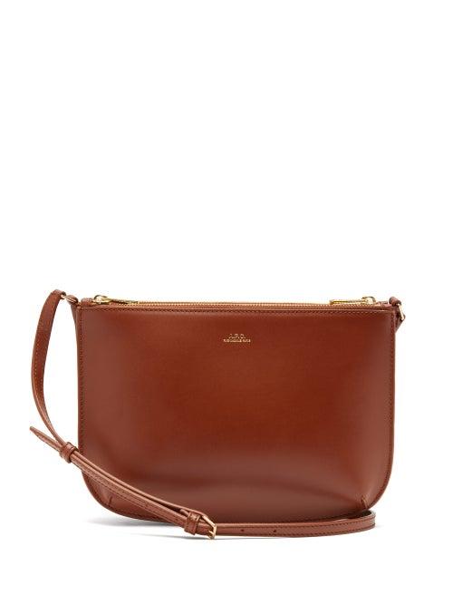 Matchesfashion.com A.p.c. - Sarah Smooth-leather Cross-body Bag - Womens - Tan