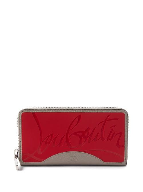 Christian Louboutin - Panettone Logo-debossed Leather Wallet - Mens - Red