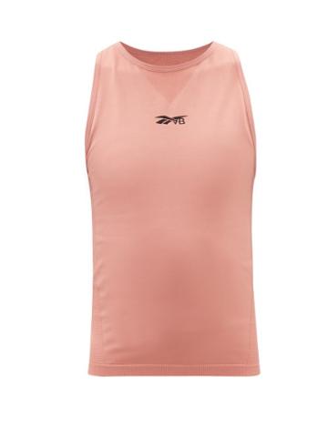 Reebok X Victoria Beckham - Logo-jacquard Stretch-jersey Tank Top - Womens - Pink