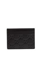 Gucci Gg-debossed Leather Cardholder