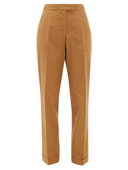 Matchesfashion.com Officine Gnrale - Vera Cotton-poplin Trousers - Womens - Camel