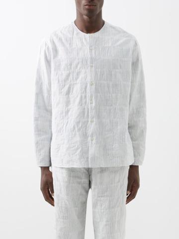 Itoh - Checked Cotton Shirt - Mens - Blue Multi
