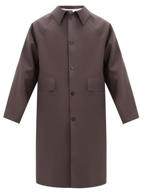 Matchesfashion.com Kassl Editions - Original Rubber Trench Coat - Mens - Dark Brown