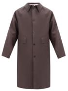 Matchesfashion.com Kassl Editions - Original Rubber Trench Coat - Mens - Dark Brown