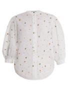 Matchesfashion.com Jupe By Jackie - Agrigan Floral Embroidered Cotton Blouse - Womens - White Multi