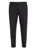 Matchesfashion.com Dolce & Gabbana - Slim Leg Wool Blend Trousers - Mens - Navy