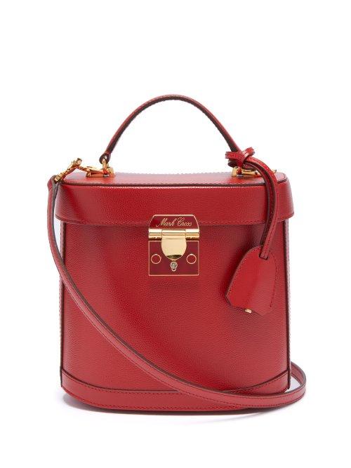 Matchesfashion.com Mark Cross - Benchley Saffiano Leather Shoulder Bag - Womens - Red