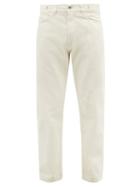 Mens Rtw Ymc - Tearaway Cropped Mid-rise Straight-leg Jeans - Mens - Cream