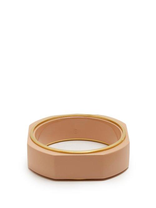 Matchesfashion.com Objet Singulier - Chunky Geometric Bracelet - Womens - Pink