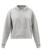 Ladies Rtw More Joy By Christopher Kane - More Joy-embroidered Jersey Hooded Sweatshirt - Womens - Light Grey
