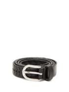 Matchesfashion.com Isabel Marant - Pagoo Braided Leather Belt - Womens - Black