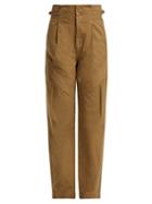 Matchesfashion.com Jean Atelier - Gemma Paper Bag Waist Jeans - Womens - Camel