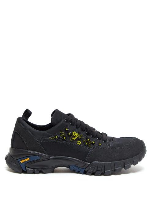 Matchesfashion.com Cecilie Bahnsen - X Diemme Ulrikke Beaded Satin Trainers - Womens - Black Multi