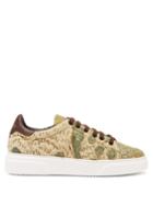 Matchesfashion.com By Walid - 19th Century Tapestry Low Top Trainers - Womens - Khaki Multi