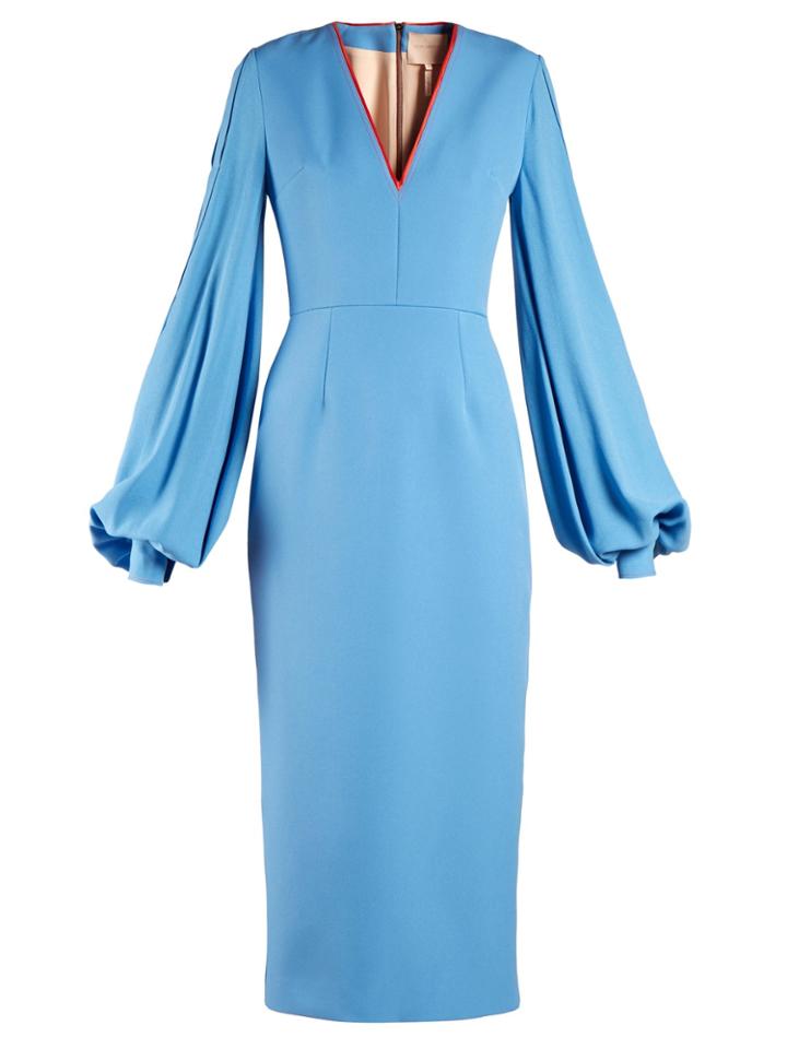 Roksanda Essi Balloon-sleeve Crepe-satin Dress