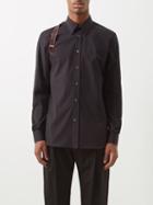 Alexander Mcqueen - Harness Cotton-blend Shirt - Mens - Black