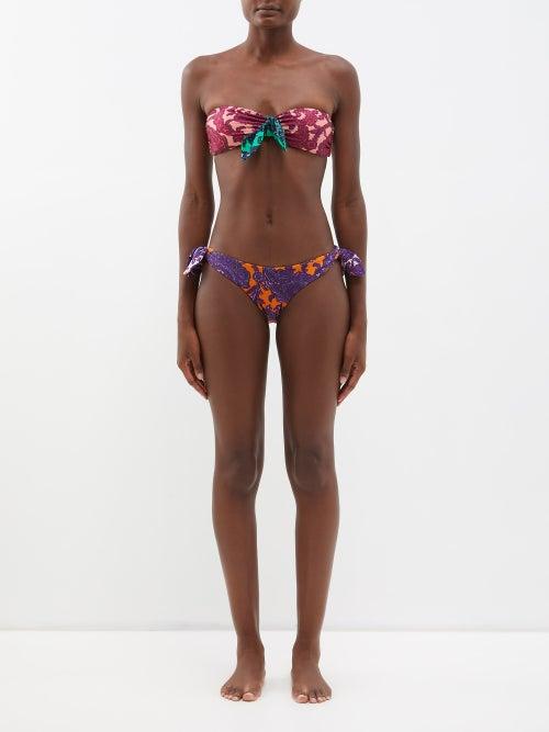 Zimmermann - Tiggy Printed Bandeau Bikini - Womens - Multi