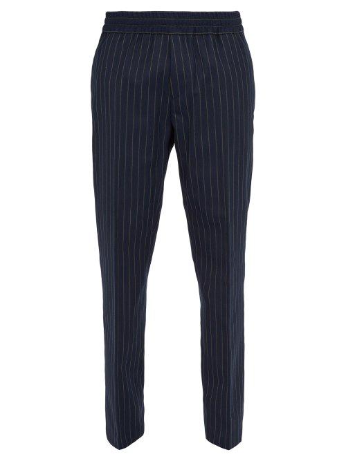 Matchesfashion.com Acne Studios - Ryder Twill Trousers - Mens - Navy