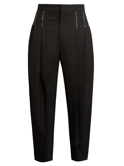 Haider Ackermann Orbai Dropped-crotch Wool Trousers